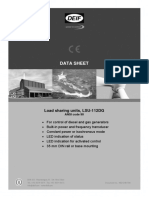 LSU-112DG Data Sheet: Load Sharing Unit Controls Generators