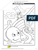 Pirate Ship and Giant Sea Creature Coloring Page