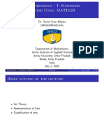 Mathematics - I-Subsidiary Course Code: MATH123: Dr. Sumit Kaur Bhatia Skbhatia@amity - Edu