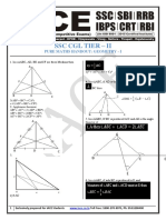 SSC CGL Tier - II: Pure Maths Handout: Geometry - I