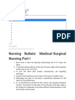 Nursing Bullets: Medical-Surgical Nursing Part I