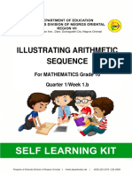 Illustrating Arithmetic Sequence: For MATHEMATICS Grade 10 Quarter 1/week 1.b