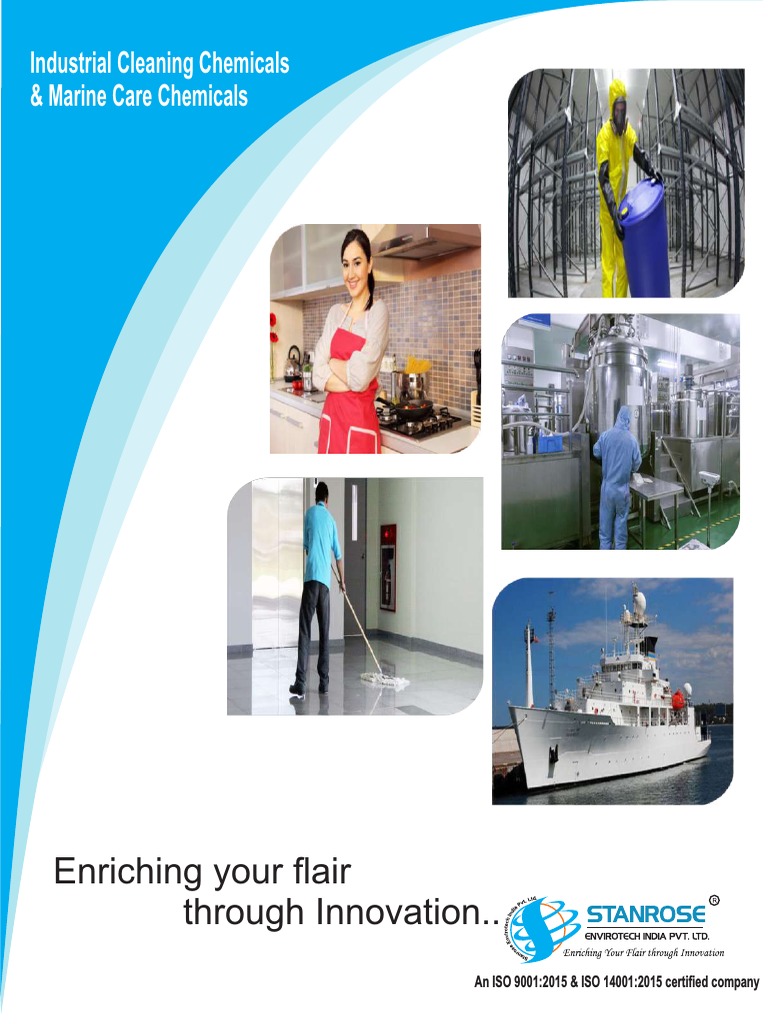 Industrial Cleaning Chemicals Housekeeping Pharmaceuticals Hotels PDF