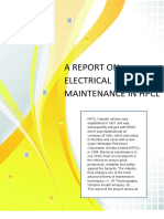 HPCL REPORT On Electrical Maintenance