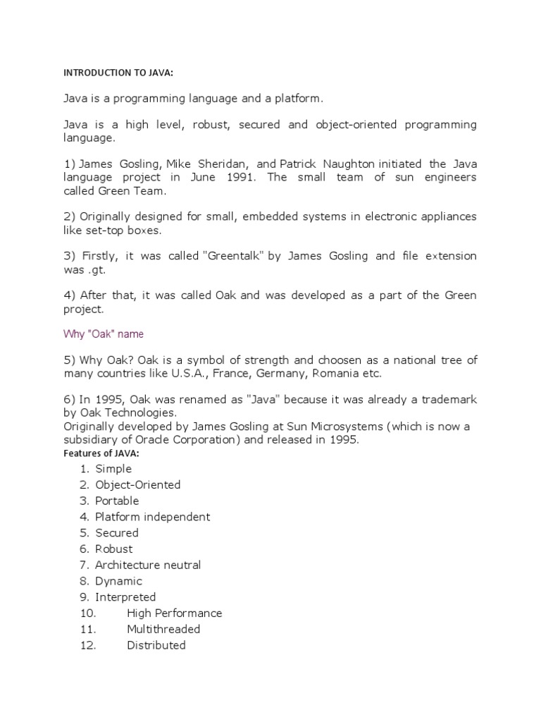 Notes of Advance Java | PDF | Java (Programming Language) | Class ...