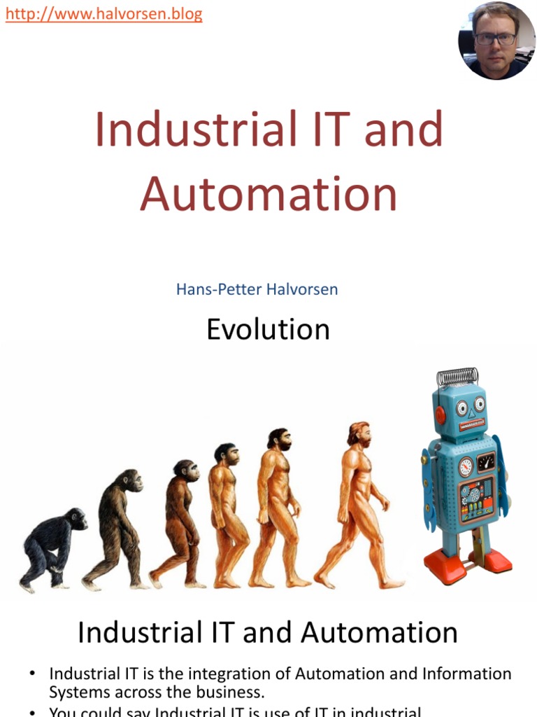 Industrial IT and Automation Overview | PDF | Internet Of Things ...