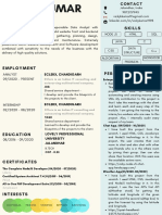 White and Blue Infographic Resume