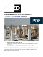 Construction Sector Faces Cash-Flow Crisis - News - MEED