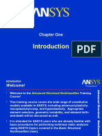ANSYS Advanced Structural Nonlinearities Training Manual