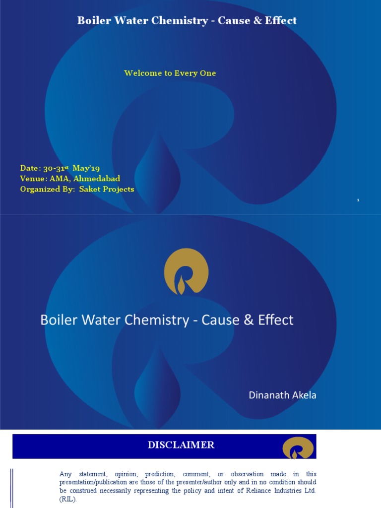 Boiler Water Chemistry - Cause & Effect | PDF | Corrosion | Boiler