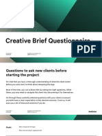 Creative Brief Questionnaire: @2021 The Futur, LLC Logo Design 1 Worksheets