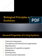 Lecture 1 - Biological Principles and Evolution