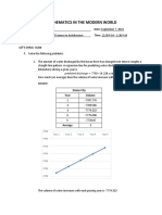 Mathematics in The Modern World: Predicted Discharge - 7792 + (4.226 X Year)