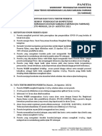 Workshop Peningkatan Kompetensi Tenaga Teknis Kefarmasian Lulusan Sarjana Farmasi (S1 Farmasi)