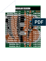 Bengals 2020 Schedule RECAP