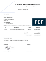 Purchase Order Sample