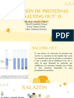 Separación de Proteínas Por "Salting Out" o "Salazón".