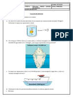 Determinar El Empuje Que Experimenta El Sólido