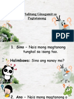 Filipino 1 - Mga Salitang Ginagamit Sa Pagtatanong
