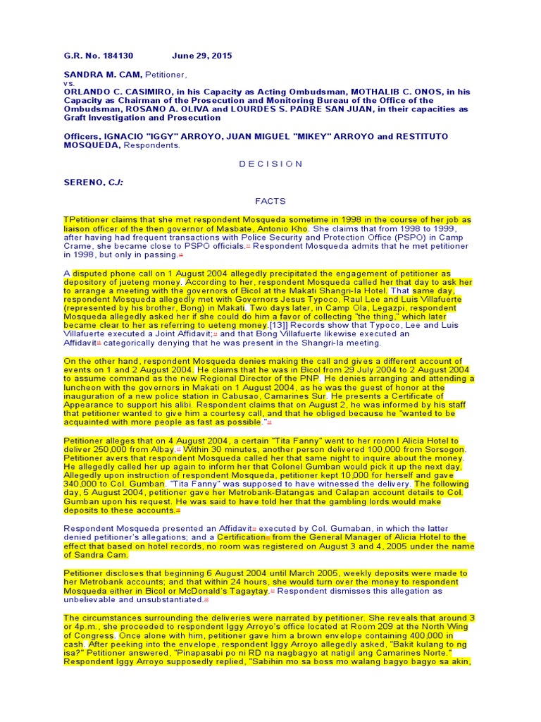 Allegations Against Mosqueda Unsubstantiated | PDF | Probable Cause ...