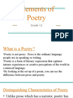 Presentation No. 4 - Elements of Poetry