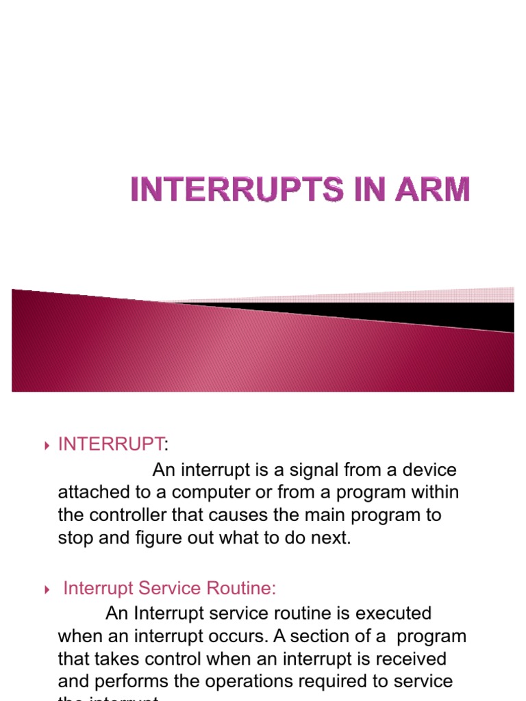 Arm Interrupts Arm Architecture Computer Program Free 30day Trial Scribd