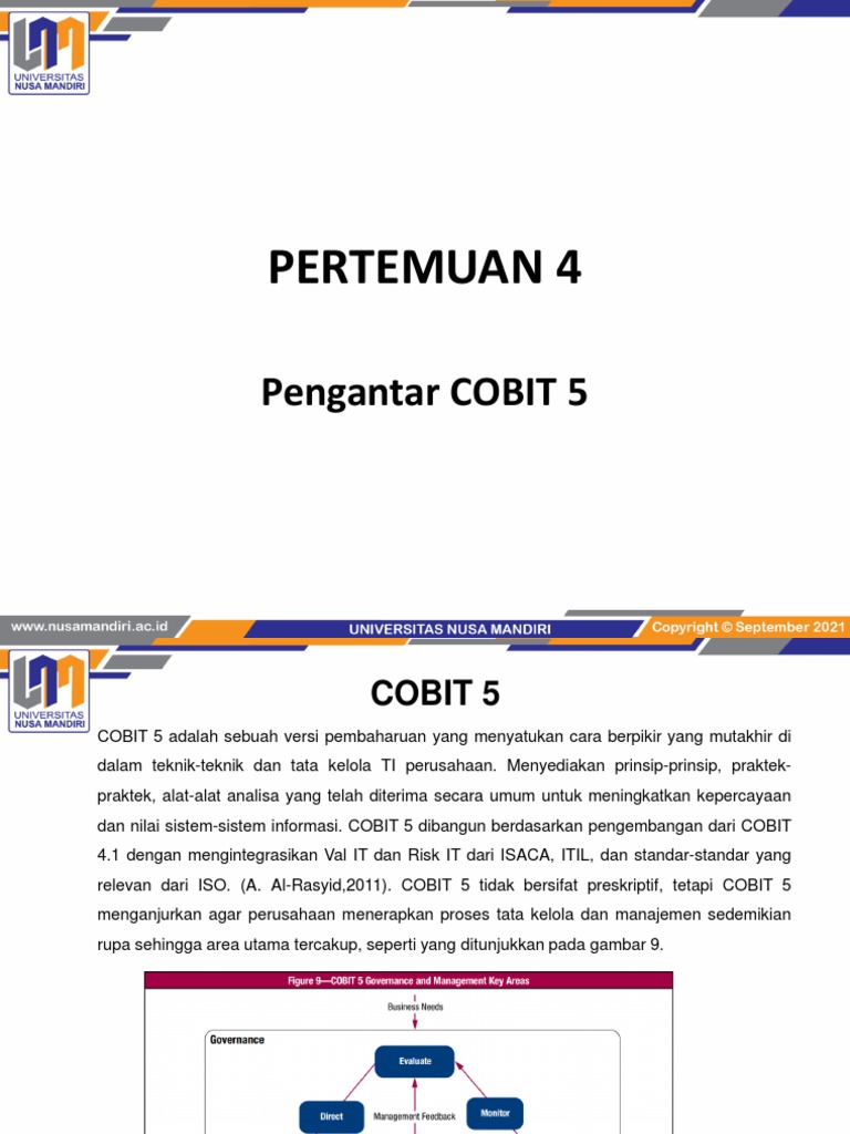 Pengantar Tata Kelola TI COBIT 5 | PDF