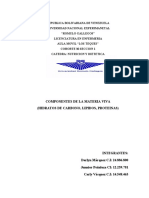 Componentes de La Materia Viva (Hidratos de Carbono, Lipidos, Proteinas)