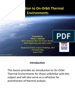 Introduction To On-Orbit Thermal Environments