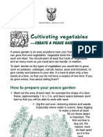 Cultivating Vegetables: - Create A Peace Garden