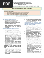 Module 2 Science, Technology, and Society and The: Topic No.1 Technology As A Way of Revealing