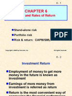 Risk and Rates of Return: Stand-Alone Risk Portfolio Risk Risk & Return: CAPM/SML