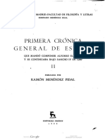 Primera crónica general, vol. 2, edición de Ramón Menéndez Pidal