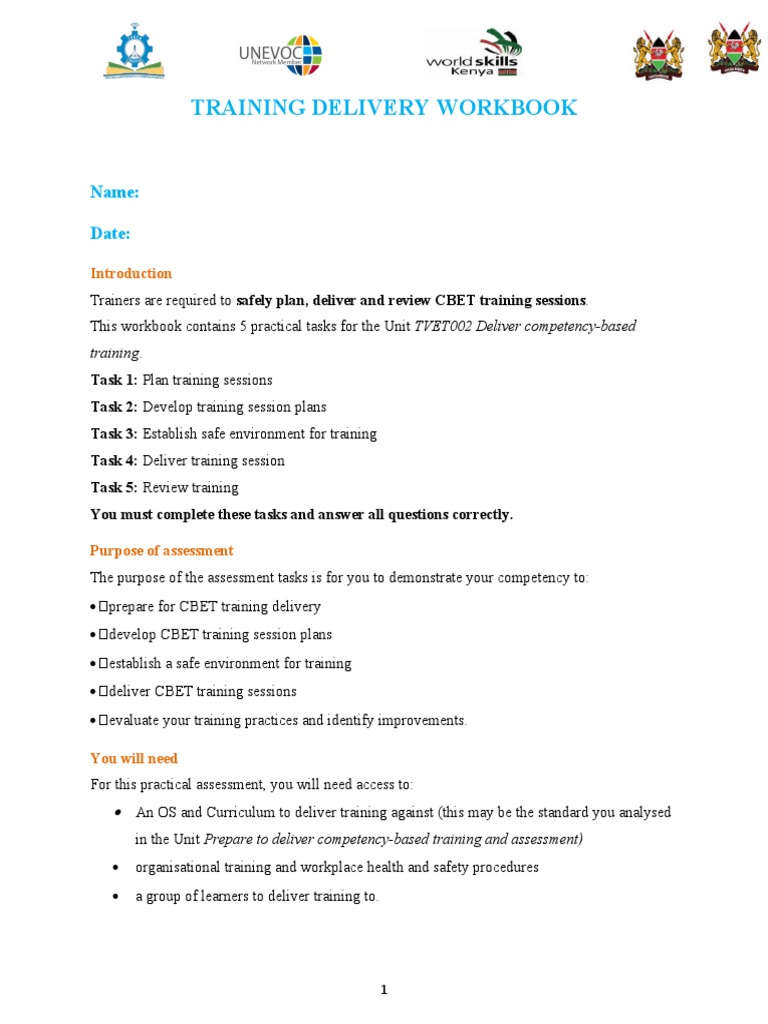Competency-Based Training Delivery Guide | PDF | Educational Assessment ...