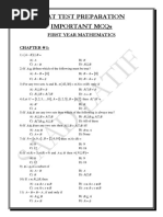 Xi Important Mcqs - Ecat