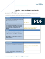 Key Factors To Consider When Deciding To Undertake A Research Project