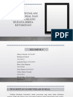 Komkep - KOMUNIKASI DALAM KONTEKS SOSIAL DAN LATAR BELAKANG BUDAYA SERTA KEYAKINAN