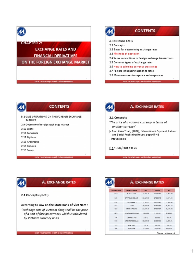 Chapter 2 - Forex Rate | PDF | Exchange Rate | Foreign Exchange Market
