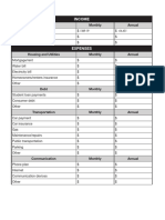 Income: Monthly Annual