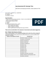 Geological Time Exercise