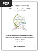 Ooad Lab Manual - Updated