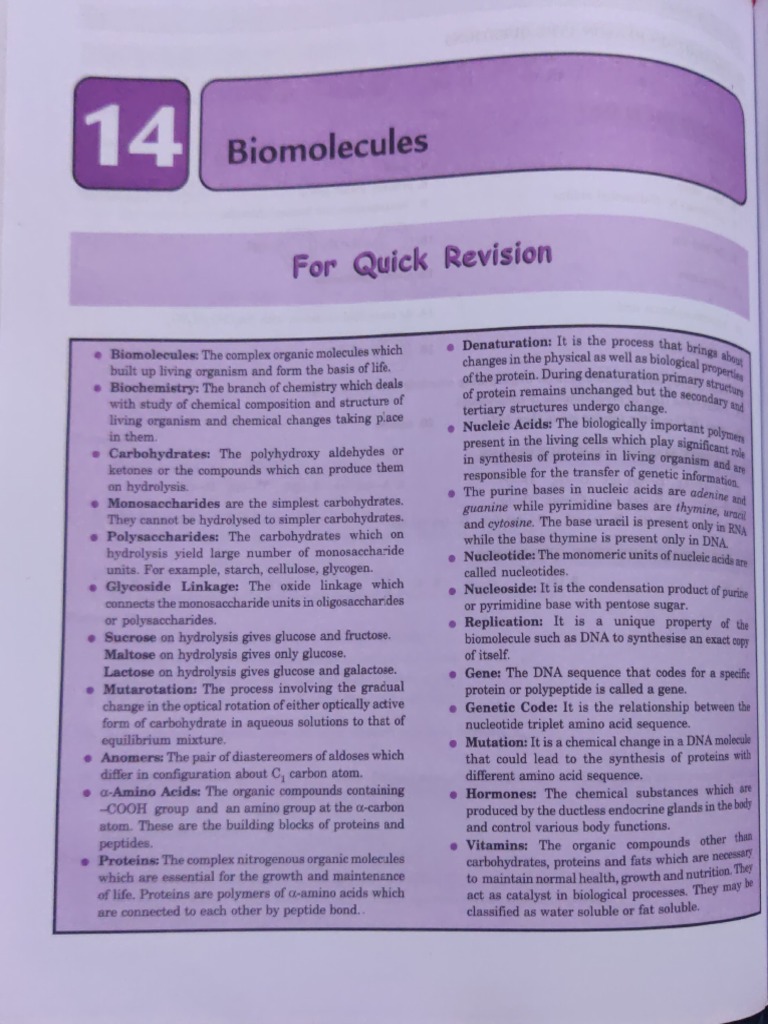 Biomolecules Comprehensive2514897212738 | Download Free PDF | Cofactor ...