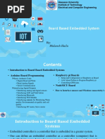 Embedded Systems Lecture 5 Board Based Embedded System