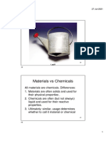 Materials Vs Chemicals