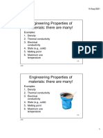 Engineering Properties of Materials: There Are Many!