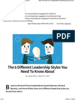 Leadership Styles You Need To Know About