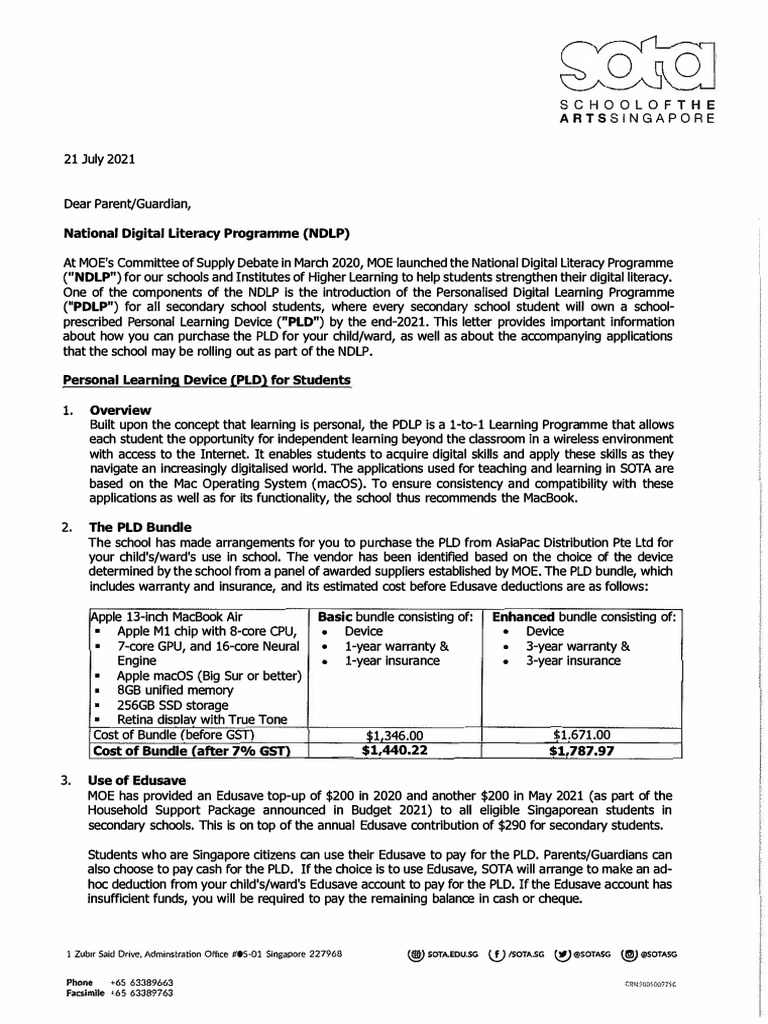 NDLP: Personal Learning Device Info | PDF | Literacy | Computing