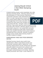 Khasiat Bawang Dayak Untuk Kesehatan Dan Efek Samping Bawang Dayak