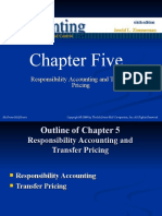 Chapter Five: Responsibility Accounting and Transfer Pricing