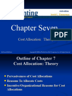 Chapter Seven: Cost Allocation: Theory